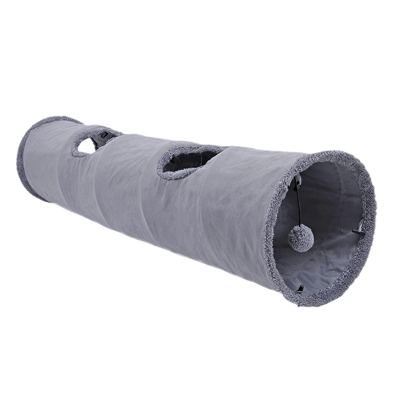 US Shipments Cat Favorite Toy Collapsible Cat Tunnel Cat Toys Play Tunnel Durable Suede Hideaway Pet Crinkle Tunnel with Ball
US Shipments Cat Favorite Toy Collapsible Cat Tunnel Cat Toys Play Tunnel Durable Suede Hideaway Pet Crinkle Tunnel with Ball