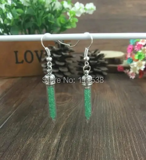200sets/lot Miniature empty tusk Glass Vial Earrings craft kit, Dangle Earrings, Bottle Earrings stoppers cap jumpings ear wires
200sets/lot Miniature empty tusk Glass Vial Earrings craft kit, Dangle Earrings, Bottle Earrings stoppers cap jumpings ear wires