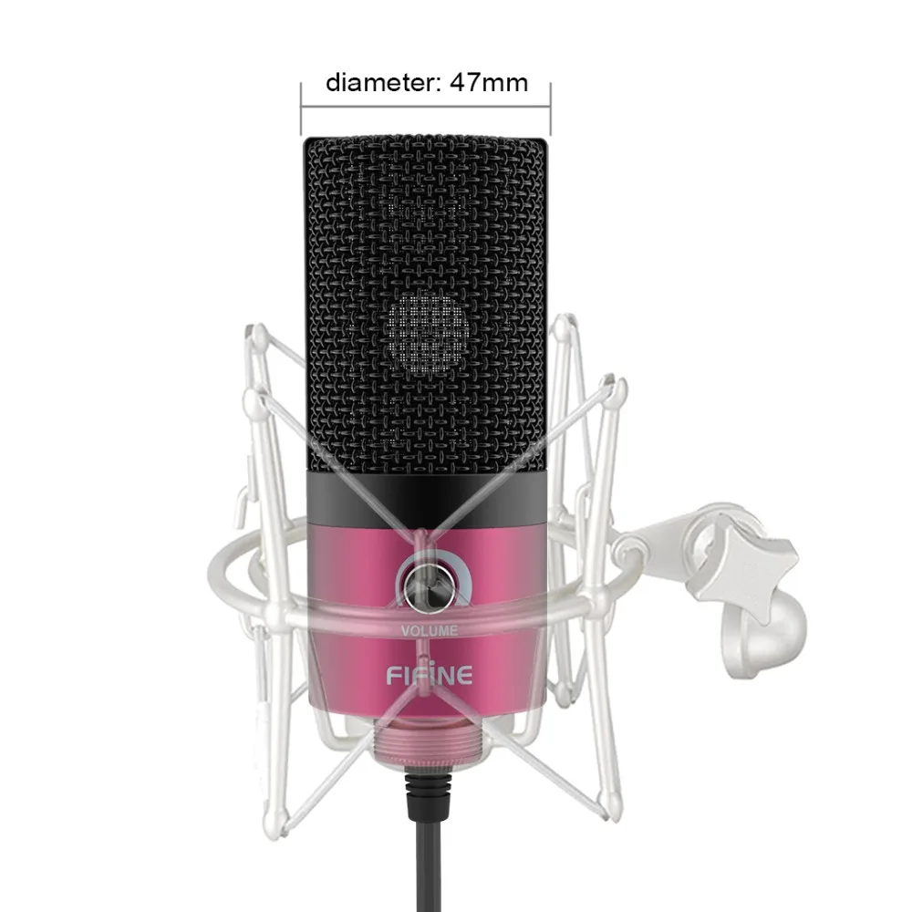 USB MIC Fifine Desktop Condenser Microphone for YouTube Videos Live Broadcast Online Meeting Skype suit for Windows Laptop k669
USB MIC Fifine Desktop Condenser Microphone for YouTube Videos Live Broadcast Online Meeting Skype suit for Windows Laptop k669