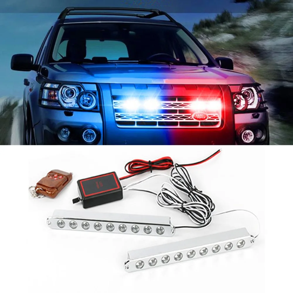 2pieces 6LED 12V Car LED Warning Light Red Blue Grille Flashing Light Auto Strobe Light for Fog Rainy Weather Emergency Light
2pieces 6LED 12V Car LED Warning Light Red Blue Grille Flashing Light Auto Strobe Light for Fog Rainy Weather Emergency Light