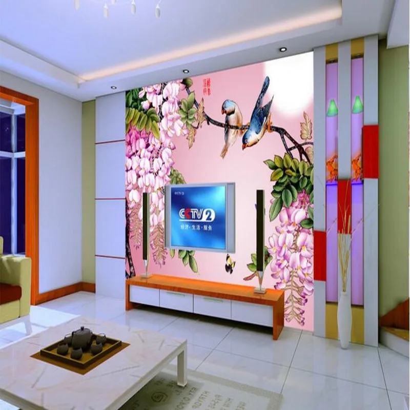 beibehang Large custom wallpaper Bauhinia flowers and birds butterfly TV backdrop decoration living room bedroom sofa painting
beibehang Large custom wallpaper Bauhinia flowers and birds butterfly TV backdrop decoration living room bedroom sofa painting