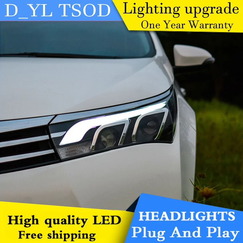 Car Styling Headlights for Corolla 2014-2015 LED Headlight for Corolla Head Lamp LED Daytime Running Light LED DRL Bi-Xenon HID
Car Styling Headlights for Corolla 2014-2015 LED Headlight for Corolla Head Lamp LED Daytime Running Light LED DRL Bi-Xenon HID