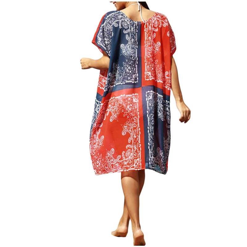 One Size Summer Loose V Neck Geometric Patchwork Printed beach dress 2017 Style Large Size Vestidos Dresses 42118
One Size Summer Loose V Neck Geometric Patchwork Printed beach dress 2017 Style Large Size Vestidos Dresses 42118