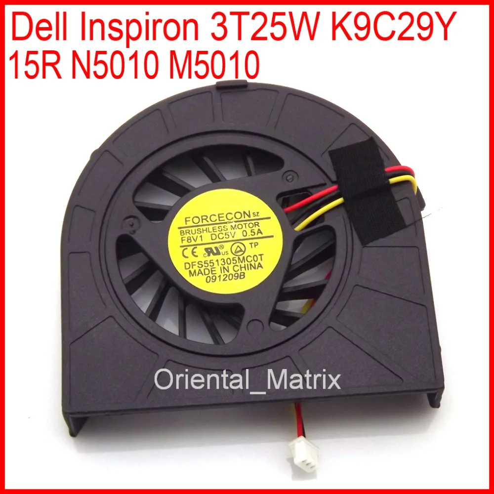 Фото Кулер для ноутбука Dell Inspiron 3T25W K9C29Y 15R N5010 M5010|cooling fan|laptop cpu coolerfan cooling |