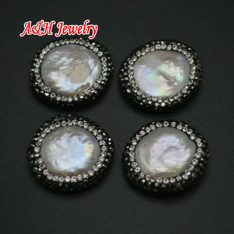 10pcs 20mm Coin Shape Natural Freshwater Pearl Rhinestone Paved DIY Jewelry Making Beads
10pcs 20mm Coin Shape Natural Freshwater Pearl Rhinestone Paved DIY Jewelry Making Beads