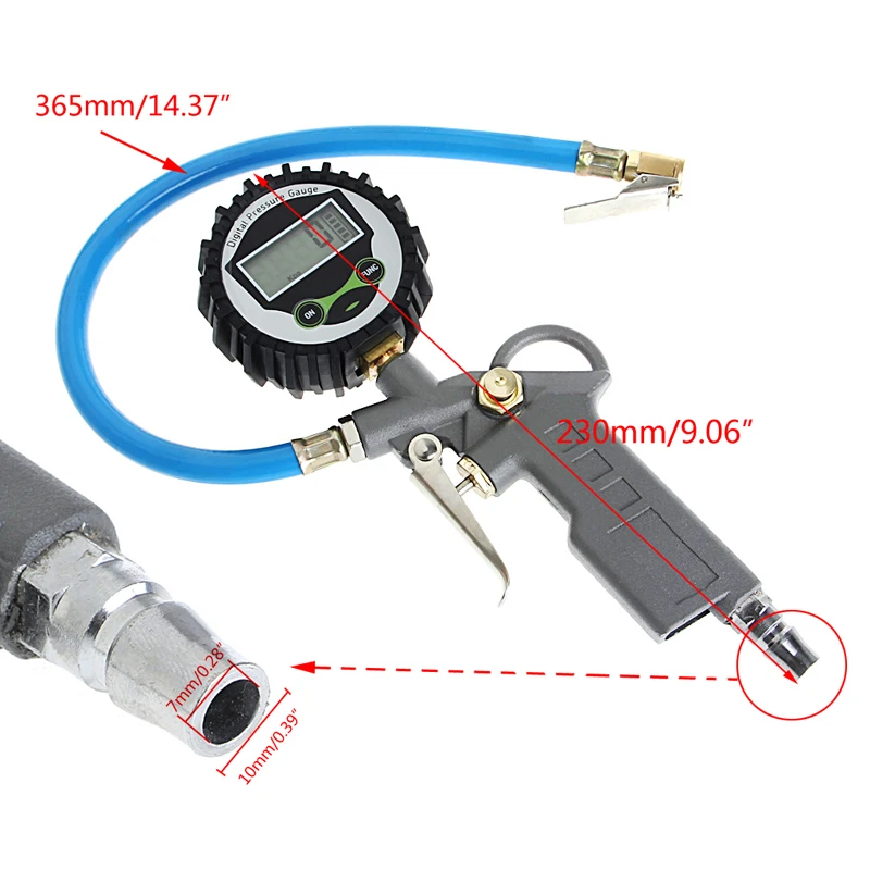 Digital Car Truck Vehicle Air Tire Pressure Inflator Gauge LCD Dial Meter Tester
Digital Car Truck Vehicle Air Tire Pressure Inflator Gauge LCD Dial Meter Tester