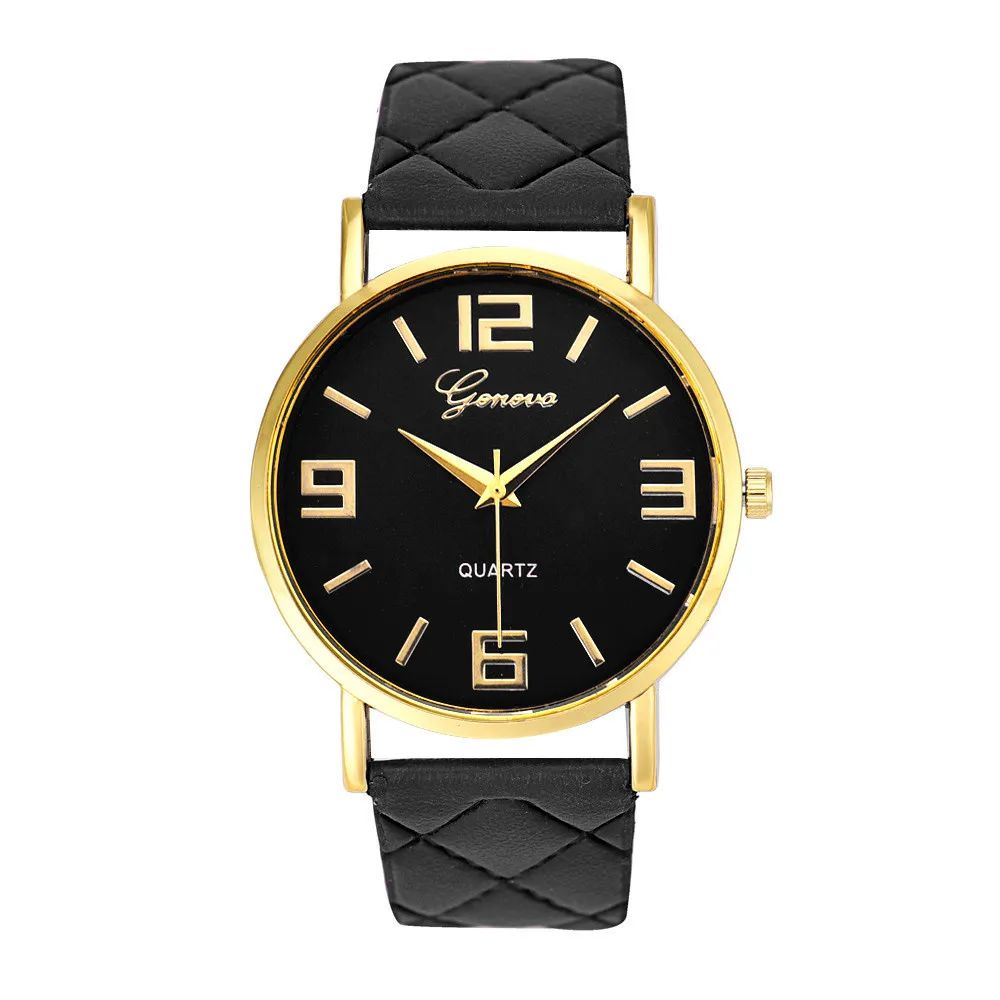Женские наручные часы reloj para mujer Geneva аналоговые кварцевые из искусственной кожи