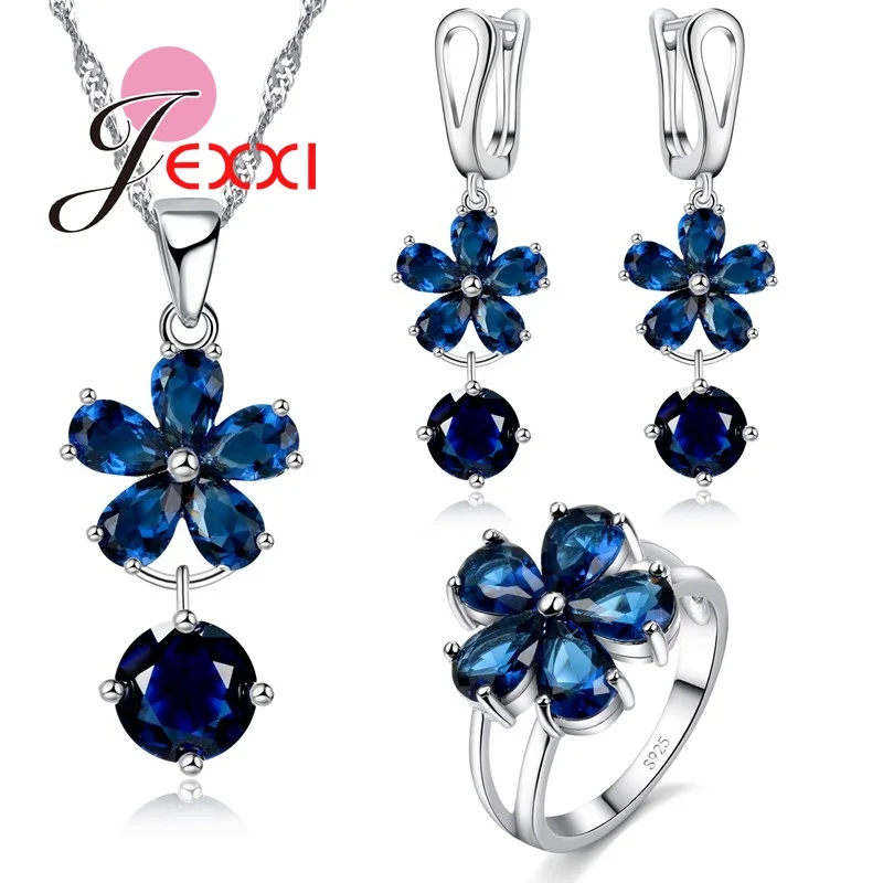 Top Quality New Fashion Flower Stamped Silver Water Drop Cubic Zirconia Wedding Brides Jewelry Sets For Women
Top Quality New Fashion Flower Stamped Silver Water Drop Cubic Zirconia Wedding Brides Jewelry Sets For Women