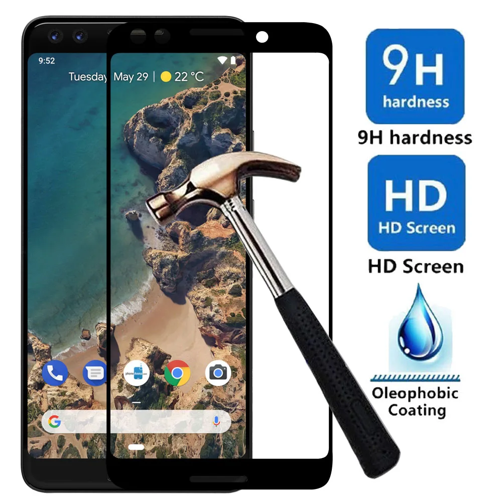 Full Cover Tempered Glass Screen Protector Explosion-proof Ultra Thin HD Front Guard Films For Google Pixel 3 / Pixel 3 XL XL3
Full Cover Tempered Glass Screen Protector Explosion-proof Ultra Thin HD Front Guard Films For Google Pixel 3 / Pixel 3 XL XL3