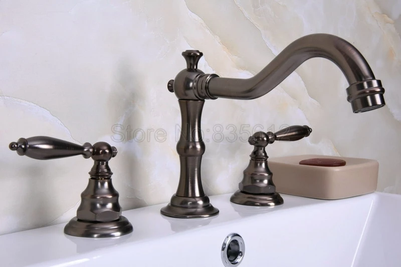 Brown Oil Rubbed Bronze Double Handle Widespread Roman Bathroom Bath Tub Faucet & Basin Sink Mixer Taps Wnf435
Brown Oil Rubbed Bronze Double Handle Widespread Roman Bathroom Bath Tub Faucet & Basin Sink Mixer Taps Wnf435