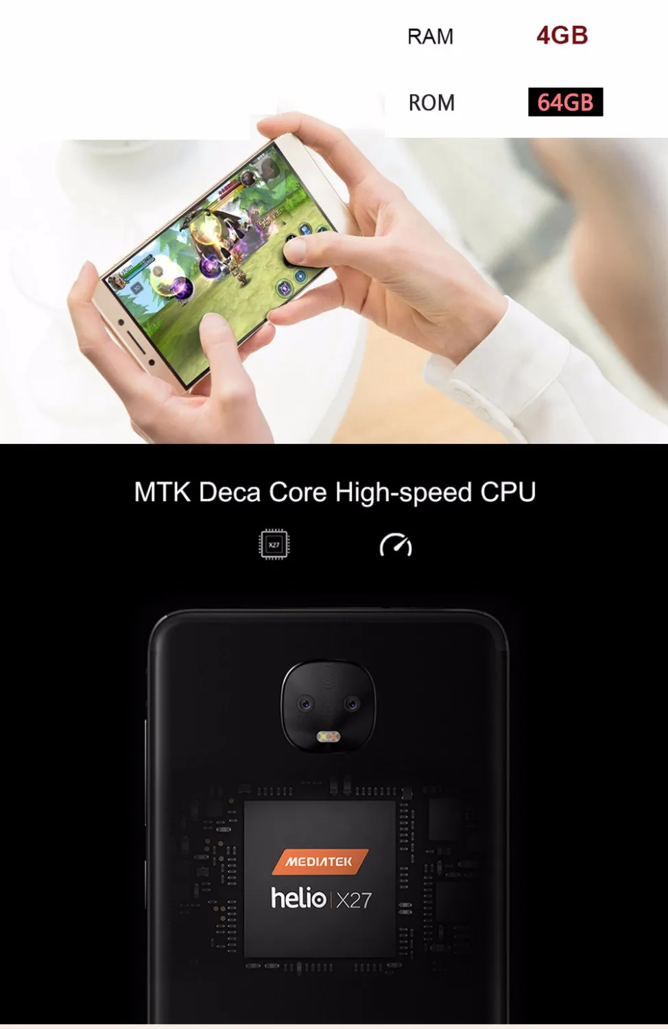 Оригинальный Letv LeEco Le Pro 3 двойной AI X650 4 г 64 MTK6797X Дека Core 5 "Экран 13MP Камера 4000 мАч