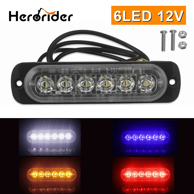 6 PCS 12V LED Universal Waterproof signal Light For Car Truck Warning Light Car SUV Vehicle Yacht Motorcycle Truck Light
6 PCS 12V LED Universal Waterproof signal Light For Car Truck Warning Light Car SUV Vehicle Yacht Motorcycle Truck Light