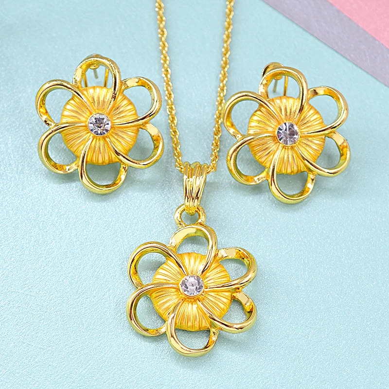 ZEA Dear Jewelry Hot Selling Big Jewelry Set For Women Earrings Necklace Pendant Flower Jewelry Findings For Engagement Wedding
ZEA Dear Jewelry Hot Selling Big Jewelry Set For Women Earrings Necklace Pendant Flower Jewelry Findings For Engagement Wedding