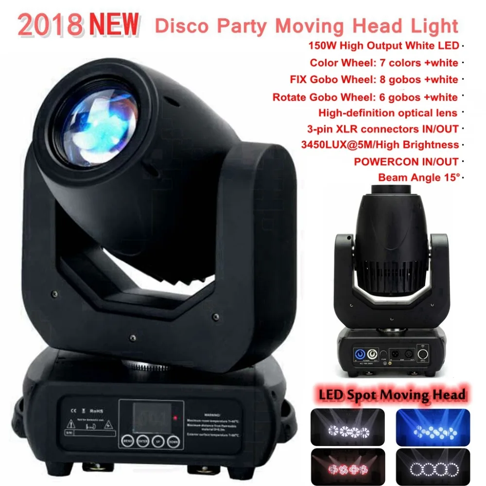 Professional dj equipment 150W Spot LED Spot Moving Head Light DMX-512 Disco KTV Club Party Christmas LED Stage Effect Lamp
Professional dj equipment 150W Spot LED Spot Moving Head Light DMX-512 Disco KTV Club Party Christmas LED Stage Effect Lamp
