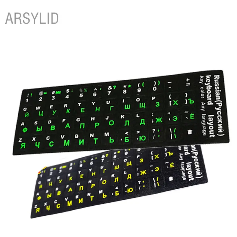 Standard Waterproof Russian Language Keyboard Stickers Layout with Button Letters Alphabet for Computer Keyboard Protective Film
Standard Waterproof Russian Language Keyboard Stickers Layout with Button Letters Alphabet for Computer Keyboard Protective Film