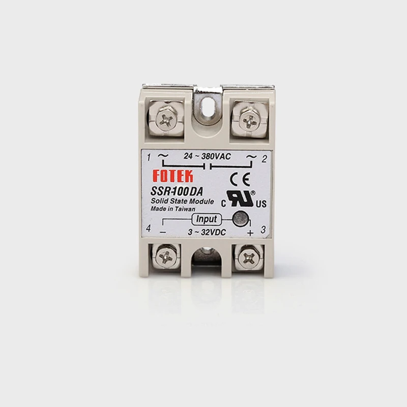 SSR 100DA input 3-32V DC load 24-380V AC single phase DA solid state relay Include Heat Sink SSR-100DA
SSR 100DA input 3-32V DC load 24-380V AC single phase DA solid state relay Include Heat Sink SSR-100DA