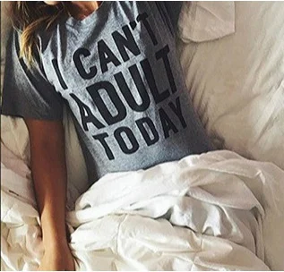 I Can't Adult Today Letter Plus Size Summer Fashion Women TopsPrint Unisex Grey Super Soft T Shirt Top grunge goth summer tees
I Can't Adult Today Letter Plus Size Summer Fashion Women TopsPrint Unisex Grey Super Soft T Shirt Top grunge goth summer tees