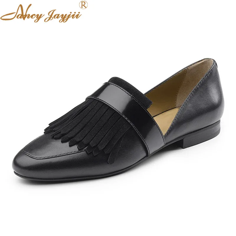 Nancyjayjii Black Solid Slip-On Sewing Fringe Women Loafers 2022 Spring Autumn Leather Round Toe Slip on Office Comfy Lady Shoes
Nancyjayjii Black Solid Slip-On Sewing Fringe Women Loafers 2022 Spring Autumn Leather Round Toe Slip on Office Comfy Lady Shoes
