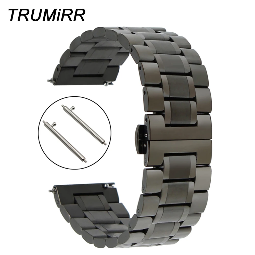 20mm 22mm Quick Release Watchband Stainless Steel Strap Universal Watch Band Butterfly Buckle Wrist Bracelet Black Grey Silver
20mm 22mm Quick Release Watchband Stainless Steel Strap Universal Watch Band Butterfly Buckle Wrist Bracelet Black Grey Silver
