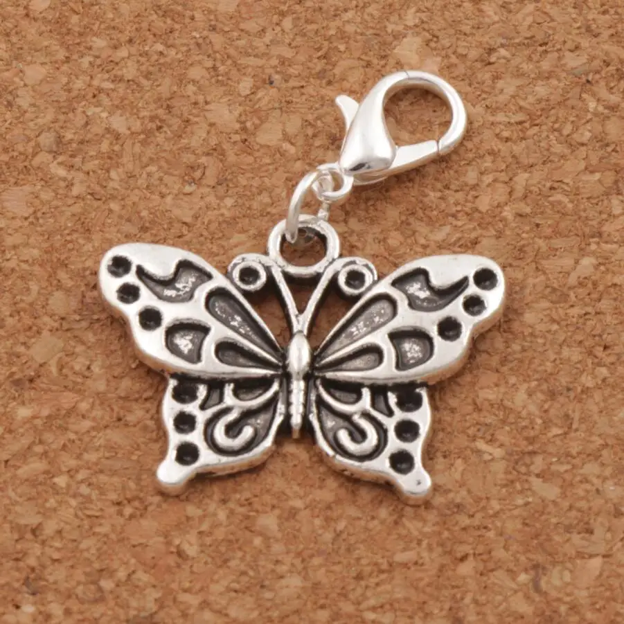 White Peacock Butterfly Lobster Clasps Antique Silver Charm Beads 24.8x32.8mm 12pcs Zinc Alloy C1128
White Peacock Butterfly Lobster Clasps Antique Silver Charm Beads 24.8x32.8mm 12pcs Zinc Alloy C1128