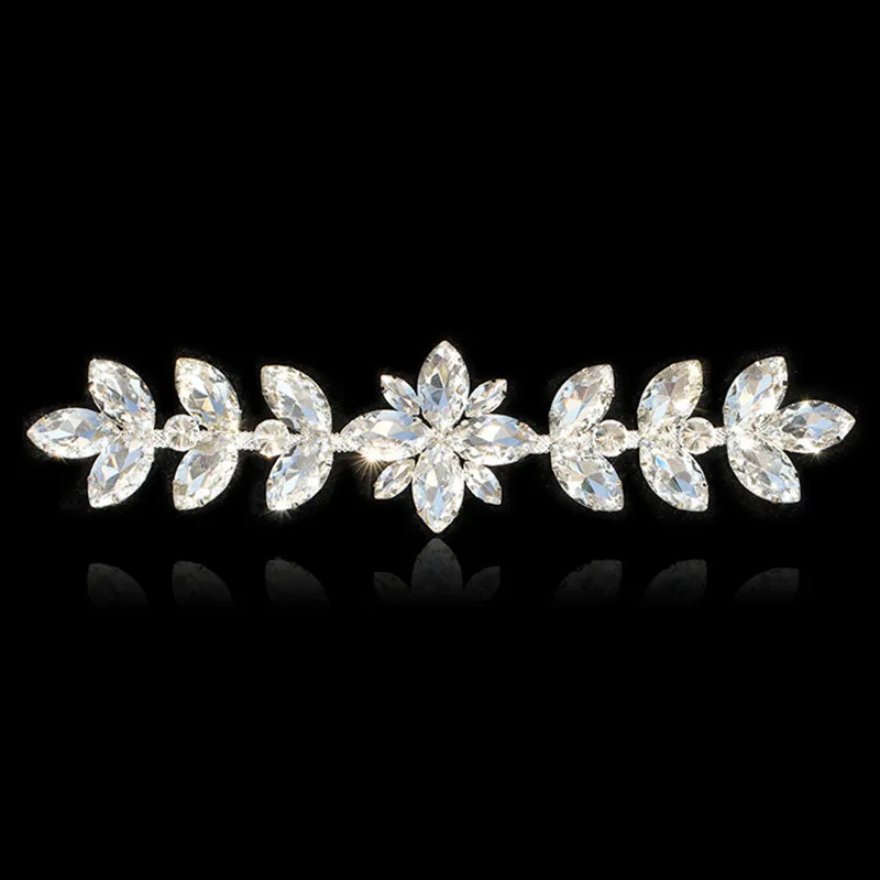 Cusack Silver Leaf Crystal Rhinestone Applique Collar for Costume Wedding Dresses 27.5*6.3 cm Flatback
Cusack Silver Leaf Crystal Rhinestone Applique Collar for Costume Wedding Dresses 27.5*6.3 cm Flatback