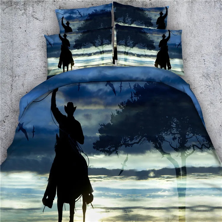 Free shipping 100%cotton printing Cowboy shadow/belt/rope 4pcs bedding without filler twin/full/queen/king/super king size
Free shipping 100%cotton printing Cowboy shadow/belt/rope 4pcs bedding without filler twin/full/queen/king/super king size
