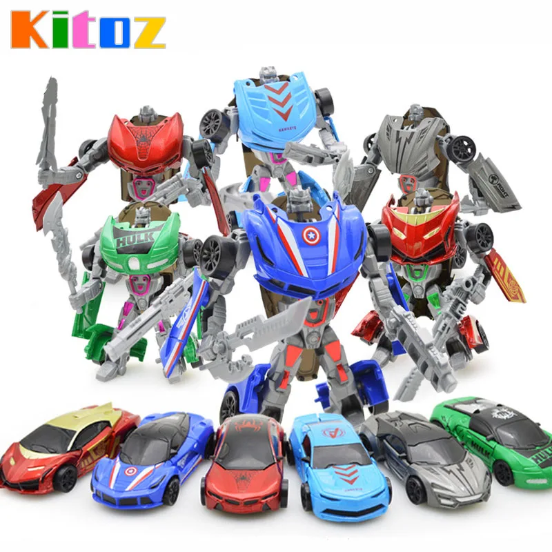 Kitoz 1:43 Averger герой преобразования литья под давлением брелок для автомобильных