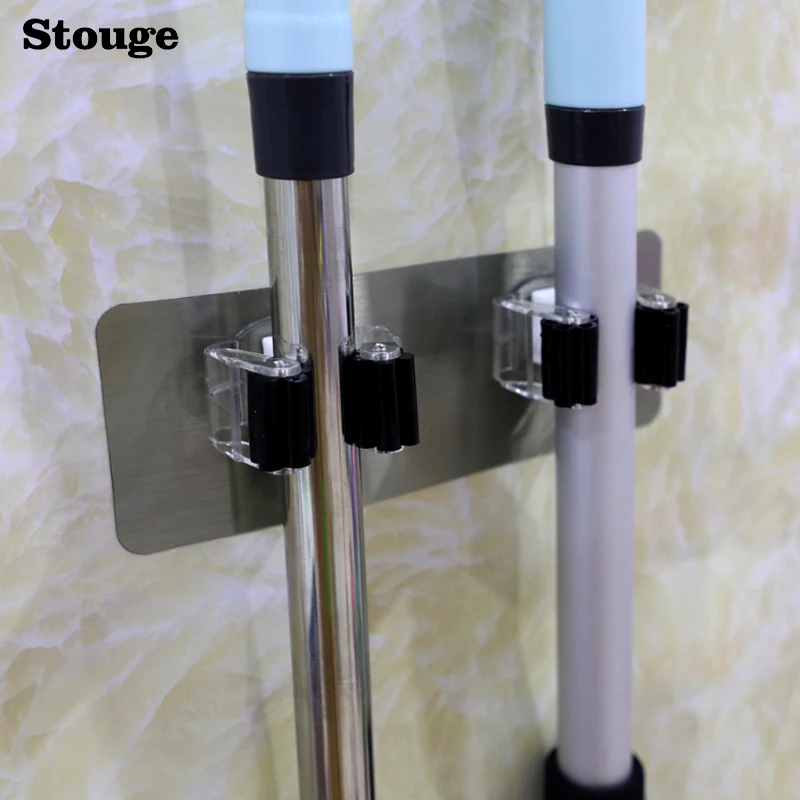 Stouge 1PC Single Double Rack Wall Mounted Mop Handle Broom Holder Rack Space Save Brush Organizer Hanger Hook Bathroom Kitchen
Stouge 1PC Single Double Rack Wall Mounted Mop Handle Broom Holder Rack Space Save Brush Organizer Hanger Hook Bathroom Kitchen