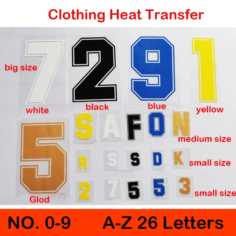Numbers Letters Heat Transfer Patches Name Sporty Cloth Sticker Hot Heat Transfer DIY Iron On Clothing Bag Shoes
Numbers Letters Heat Transfer Patches Name Sporty Cloth Sticker Hot Heat Transfer DIY Iron On Clothing Bag Shoes
