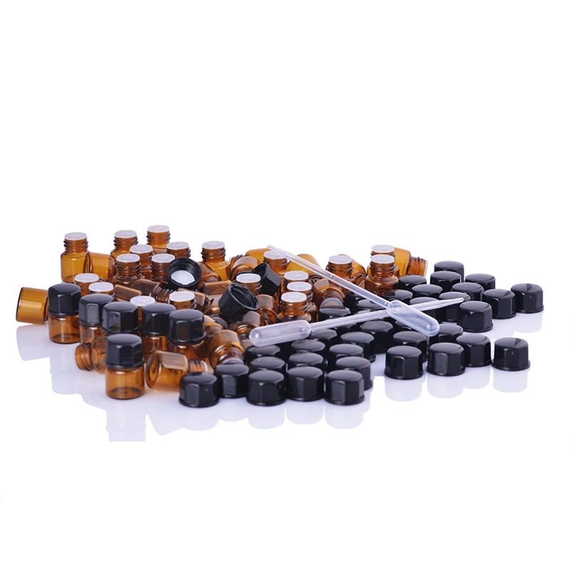 MUB - 50PCS/lot 1ml Amber Glass Bottle For Essential Oils Mini Refillable Sample Oil Bottles Wholesale
MUB - 50PCS/lot 1ml Amber Glass Bottle For Essential Oils Mini Refillable Sample Oil Bottles Wholesale