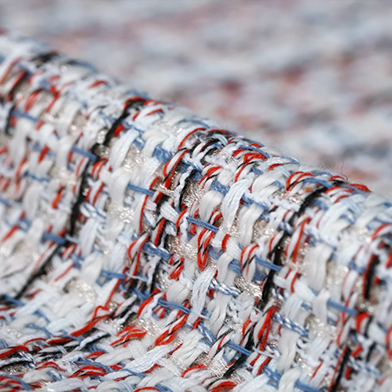 145CM Wide 460G/M Weight Blue Red White Knitted Tweed Acrylic Polyester Fabric for Autumn Spring Dress Jacket Coat E924
145CM Wide 460G/M Weight Blue Red White Knitted Tweed Acrylic Polyester Fabric for Autumn Spring Dress Jacket Coat E924