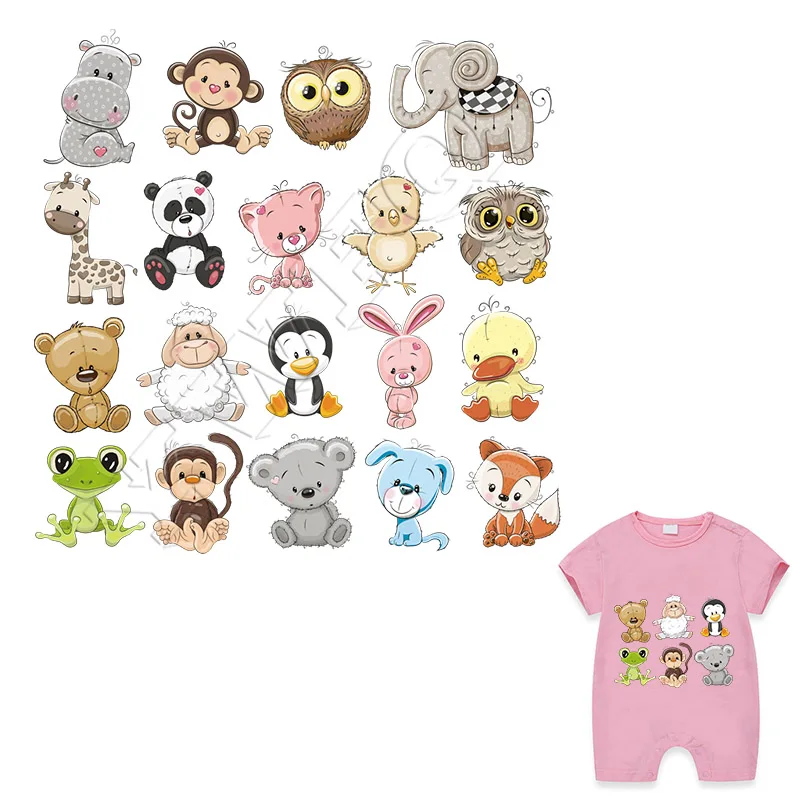 DIY Iron-on Transfer Patches Cute Animal Patch Set Children Gift T-shirt Dresses Decoration Washable Stickers Heat Transfer
DIY Iron-on Transfer Patches Cute Animal Patch Set Children Gift T-shirt Dresses Decoration Washable Stickers Heat Transfer