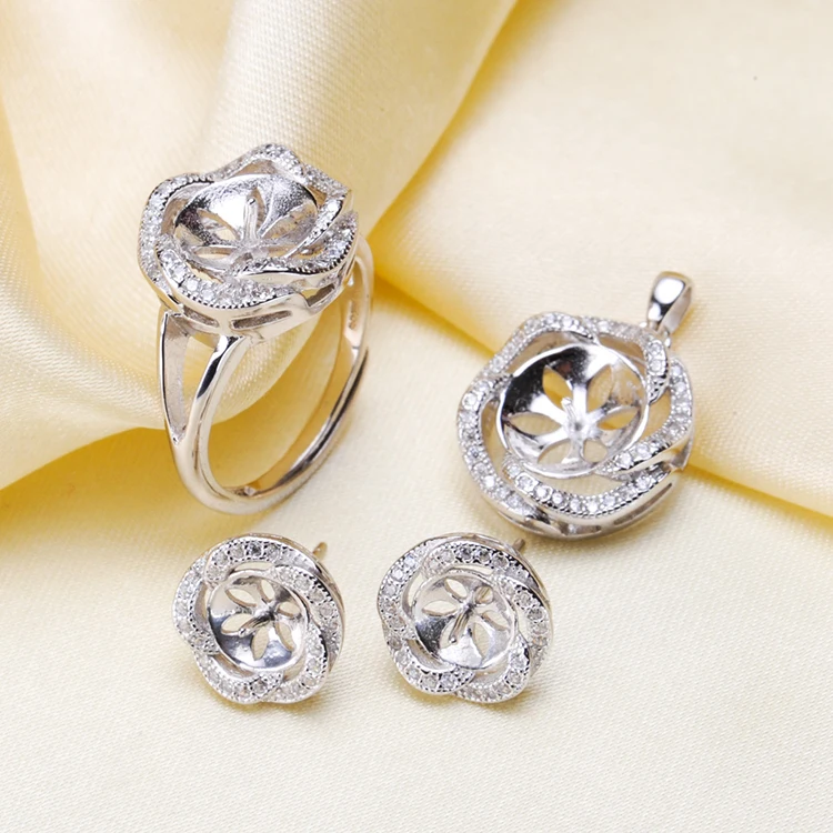 Necklace/Earrings/Ring Sets Sterling Silver Jewelry Sets Accessories Making DIY Handmade For Women Pearl Jewelry Findings
Necklace/Earrings/Ring Sets Sterling Silver Jewelry Sets Accessories Making DIY Handmade For Women Pearl Jewelry Findings