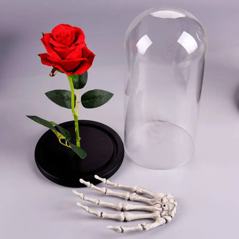 Rose In Flask Beauty And The Beast Gold-plated Red Rose With LED Light In Glass Dome For Wedding Party Mother's Day Gift
Rose In Flask Beauty And The Beast Gold-plated Red Rose With LED Light In Glass Dome For Wedding Party Mother's Day Gift