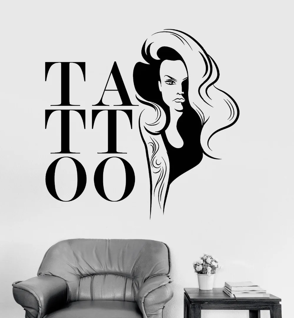 Vinyl Wall Decal Tattoo Salon Studio Woman Girl Stickers Mural Shop Window Wall Decor Art Decals Living Room Wallpaper
Vinyl Wall Decal Tattoo Salon Studio Woman Girl Stickers Mural Shop Window Wall Decor Art Decals Living Room Wallpaper