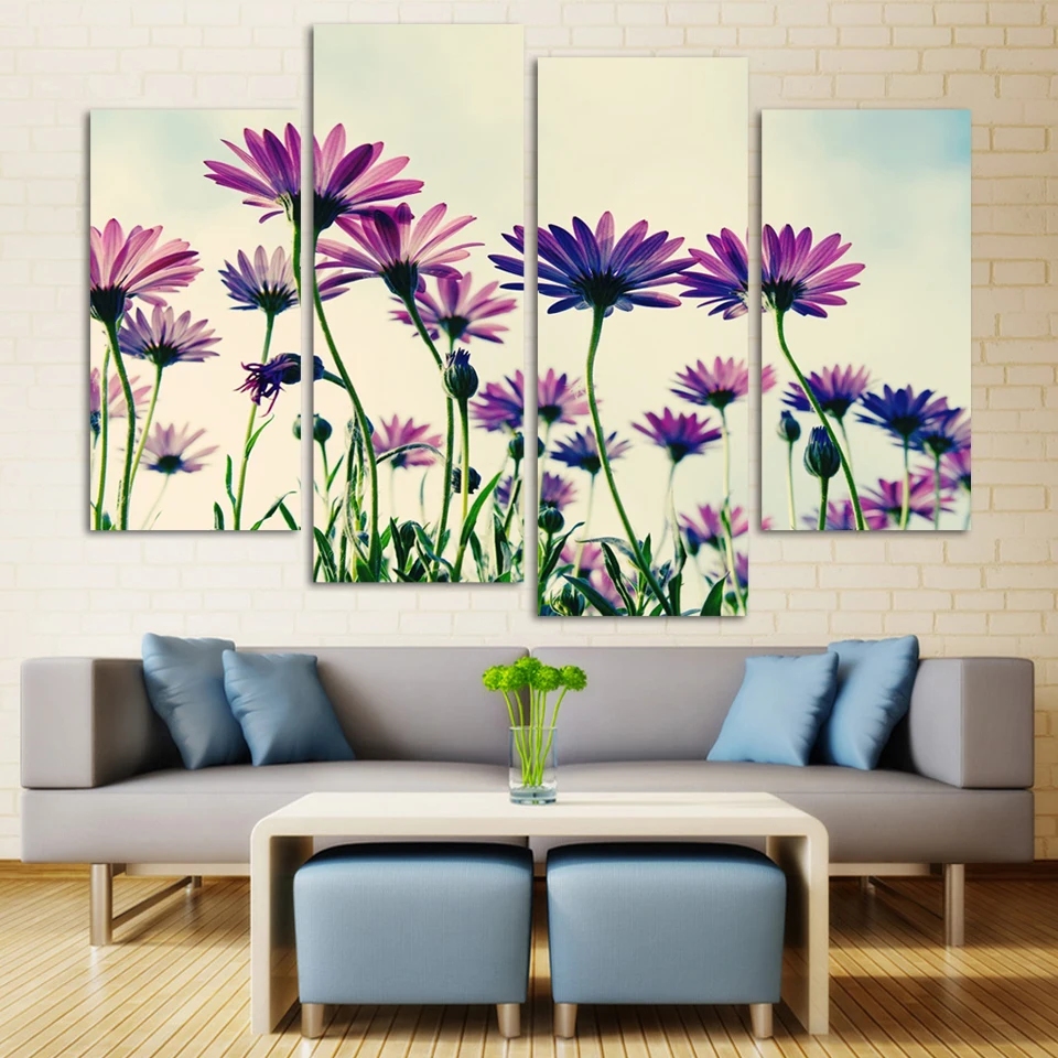 Fashion 4 panels purple flowers group painting canvas art home decor wall art hanging painting Free shipping
Fashion 4 panels purple flowers group painting canvas art home decor wall art hanging painting Free shipping