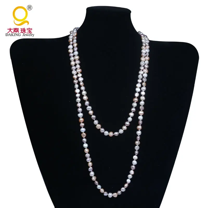 Free Shipping long necklace Baroque 158cm Fresh water pearl necklace 7.5-8.5mm baroque necklace
Free Shipping long necklace Baroque 158cm Fresh water pearl necklace 7.5-8.5mm baroque necklace