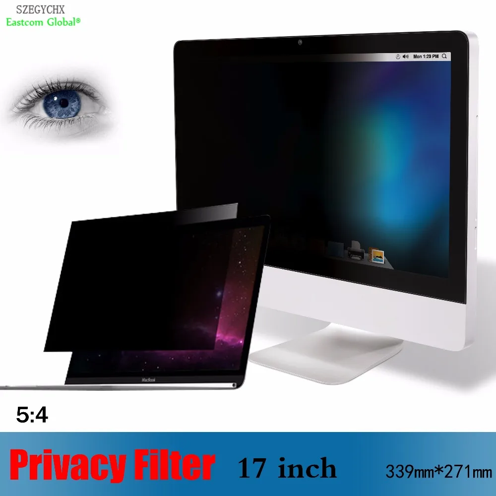 17 inch Privacy Filter Anti-glare screen protective film , SZEGYCHX For Notebook 5:4 Laptop 33.9cm*27.1cm
17 inch Privacy Filter Anti-glare screen protective film , SZEGYCHX For Notebook 5:4 Laptop 33.9cm*27.1cm