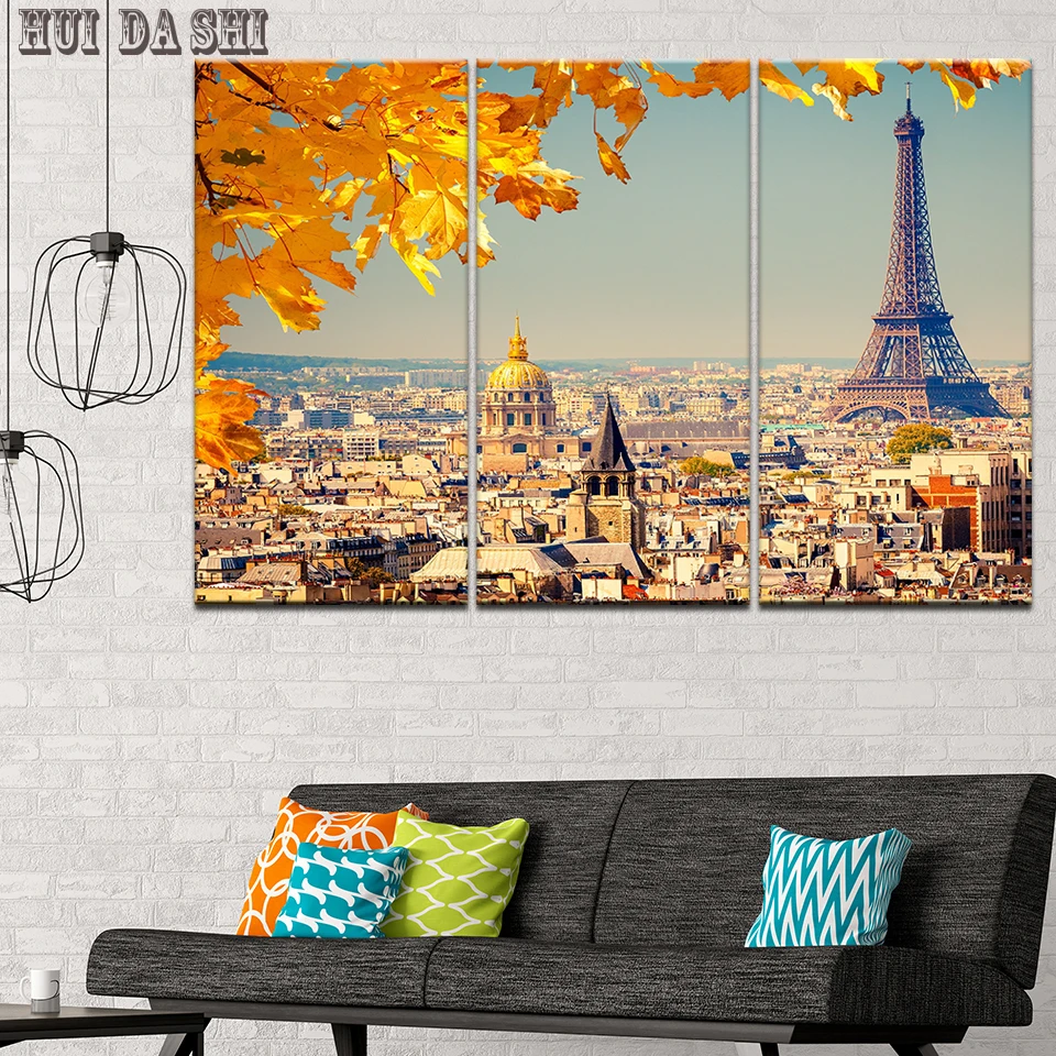 Canvas HD Prints Pictures Wall Art 3 Pieces Paris Tower Maple Landscape Painting Modular Poster Living Room Decor Modular Frame
Canvas HD Prints Pictures Wall Art 3 Pieces Paris Tower Maple Landscape Painting Modular Poster Living Room Decor Modular Frame