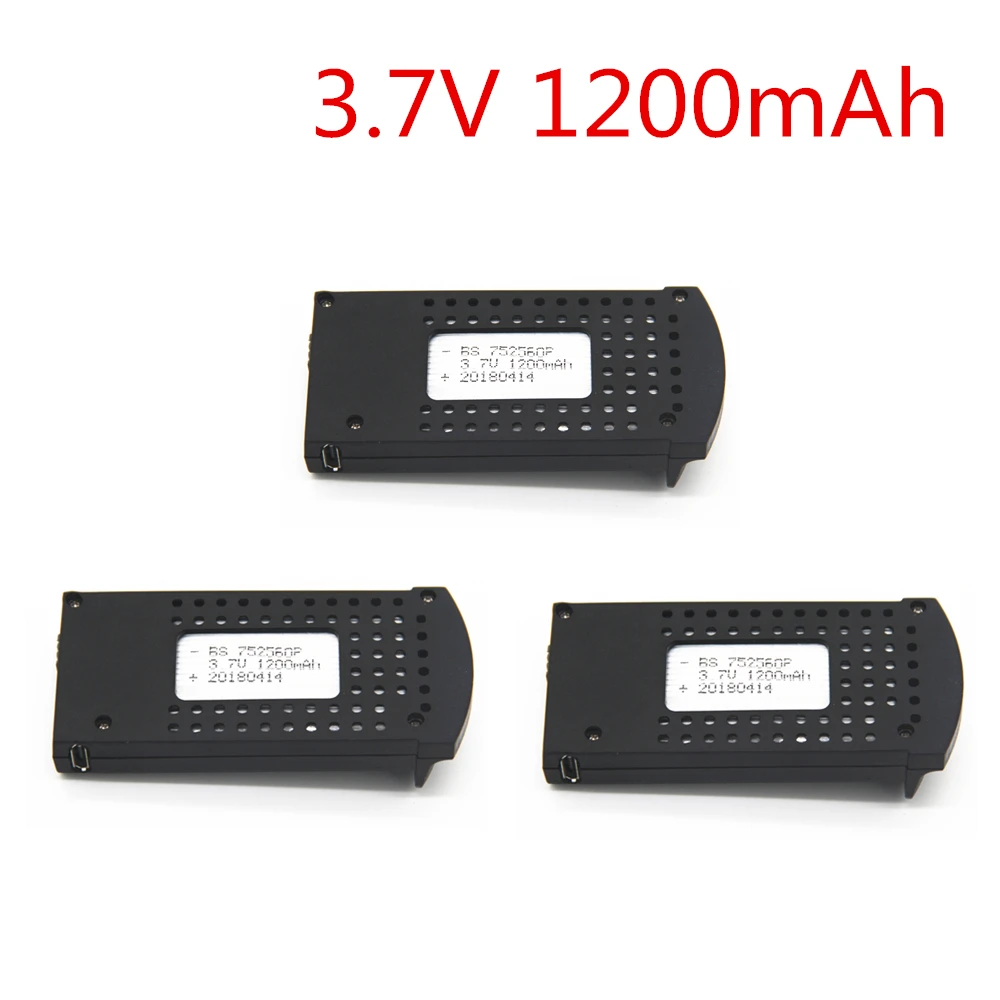 3pcs Updated 3.7V 1200mAh Li-po Rechargeable Battery for DM107S SG700 S169 RC Quadcopter Drone
3pcs Updated 3.7V 1200mAh Li-po Rechargeable Battery for DM107S SG700 S169 RC Quadcopter Drone