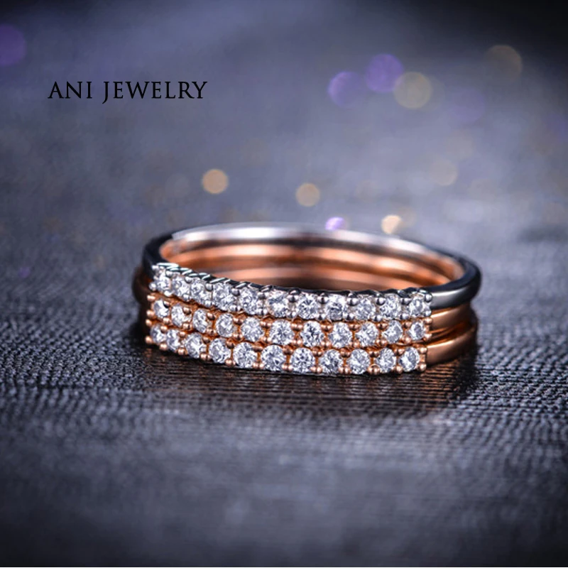 ANI 18K White/Rose Gold (AU750) Engagement Ring Natural Certified I-J/SI 0.11 CT Natural Diamond Ring for Lady Anniversary Gift
ANI 18K White/Rose Gold (AU750) Engagement Ring Natural Certified I-J/SI 0.11 CT Natural Diamond Ring for Lady Anniversary Gift