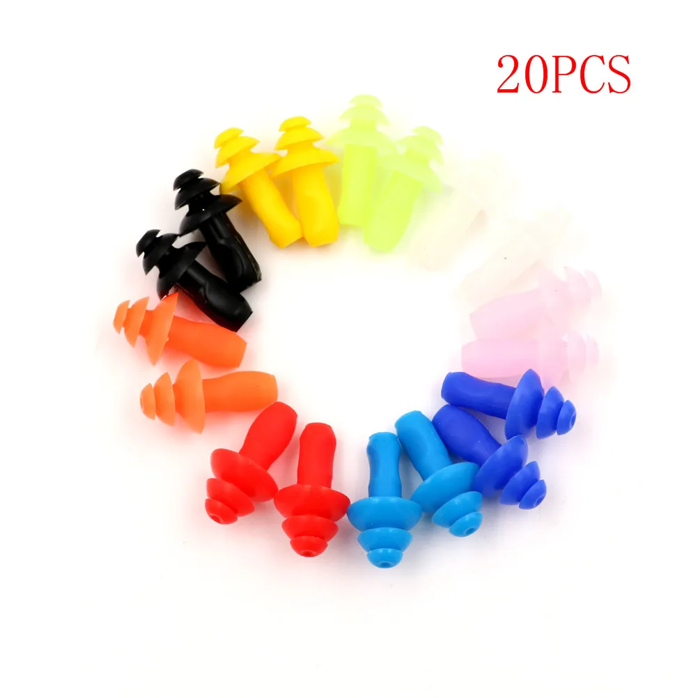 20PCS Waterproof Swimming Silicone Swim Earplugs For Adult Swimmers Children Diving Soft Anti-Noise Ear Plug
20PCS Waterproof Swimming Silicone Swim Earplugs For Adult Swimmers Children Diving Soft Anti-Noise Ear Plug