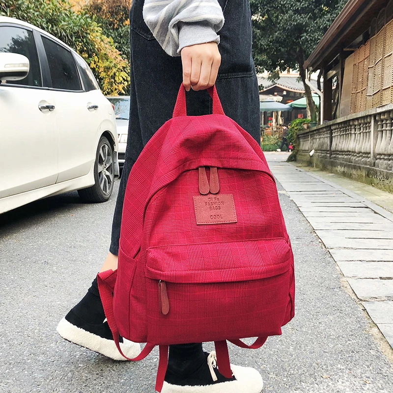 LENLEI Fashion Plaid women backpack student schoolbag for Teenage girls cotton Travel bag Female Bookbag Mochilas for college
LENLEI Fashion Plaid women backpack student schoolbag for Teenage girls cotton Travel bag Female Bookbag Mochilas for college
