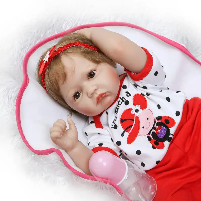 NPK Simulation Baby Reborn Play House Toy Wedding Gift soft silicone bebe reborn Rebirth Doll for children gift 55cm
NPK Simulation Baby Reborn Play House Toy Wedding Gift soft silicone bebe reborn Rebirth Doll for children gift 55cm