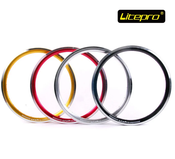 Litepro kpro 18 ''диски 355x14 двухстенные складные велосипедные BMX колесные диски для