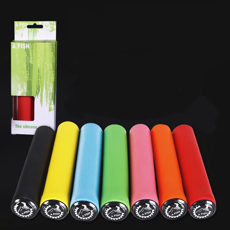 Q771 Mountain bike silicone / silicone sets of mountain bike ultra-light shock absorber sets ultra-ESI sponge sets Bicycle Grips