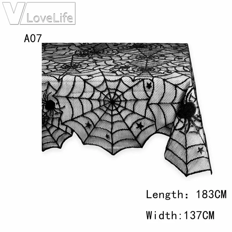 Halloween Party Decoration Table Cloth Lace Black Spider Web Halloween Decoration 137cm x 183cm For Home Tablecloth Cobweb
Halloween Party Decoration Table Cloth Lace Black Spider Web Halloween Decoration 137cm x 183cm For Home Tablecloth Cobweb