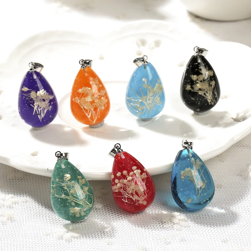 2pcs 18*25mm High-grade Resin Teardrop Real dried flower Flat back resin necklace charms for DIY Jewelry
2pcs 18*25mm High-grade Resin Teardrop Real dried flower Flat back resin necklace charms for DIY Jewelry