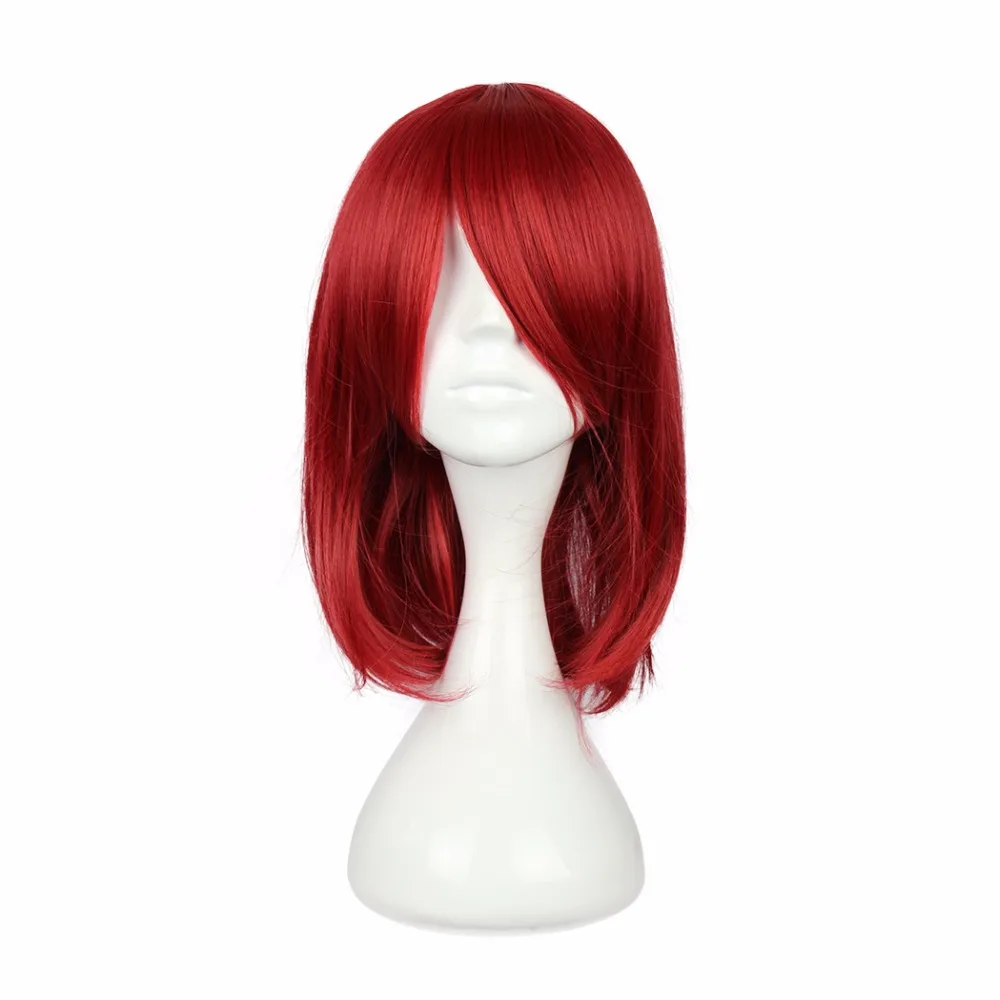 Синтетические волосы MCOSER 45 см прямые средние красные косплей парик 100%