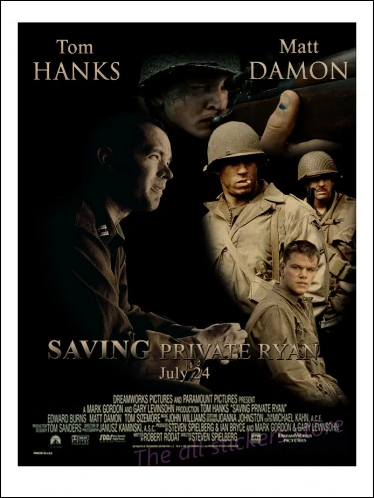 Saving Private Ryan Classic Movie Poster Bar living room decorative painting Vintage Kraft Poster Wall stickers/5061
Saving Private Ryan Classic Movie Poster Bar living room decorative painting Vintage Kraft Poster Wall stickers/5061